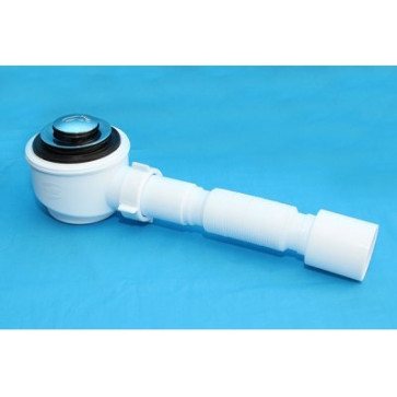 Сифон для душ. поддона 50*40 Сlick-Clackс гофрой 40*50 Ani Е415CL АНИ пласт 