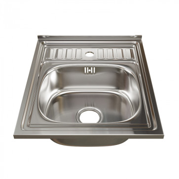 Мойка 60х50 (0, 6) вып 3 1/2 MIXLINE 16см с сифоном