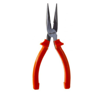 Длинногубцы Classic, 180 мм, прямые шлифованные, пластмассовые рукоятки// Sparta