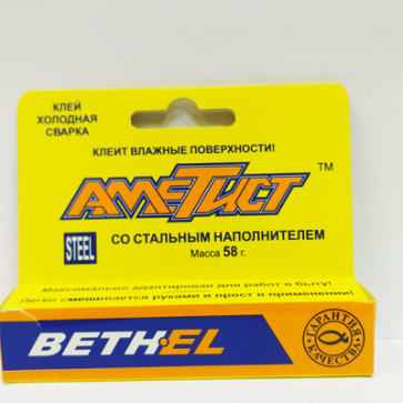 Клей холодная сварка АМЕТИСТ Сталь 58г (блистер)