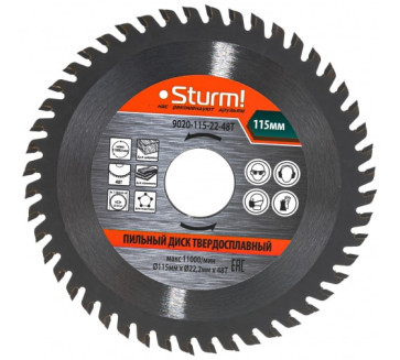 Диск пильный 115х22 48 зубов Sturm 