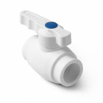 Кран шар 40 ручка PRO AQUA БЕЛЫЙ