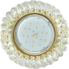 Светильник Ecola GX53 Н4 Glass Круглый с хрусталиками Прозрачный /Золото 56x120 