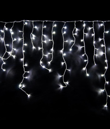Гирлянда светодиодная Бахрома холодный белый 3м*0,7м 8 режимов 220В
