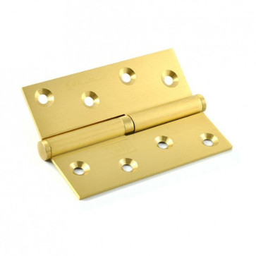 Петля AL 100мм латунь лев.