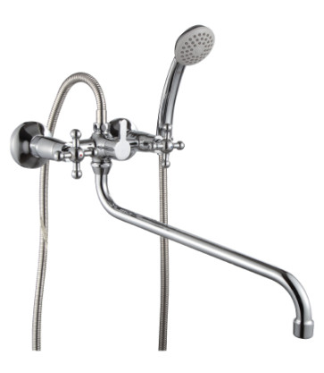 Смеситель Ванна 1/2 м/к керамическое переключение, хром ROSSINKA G02-84