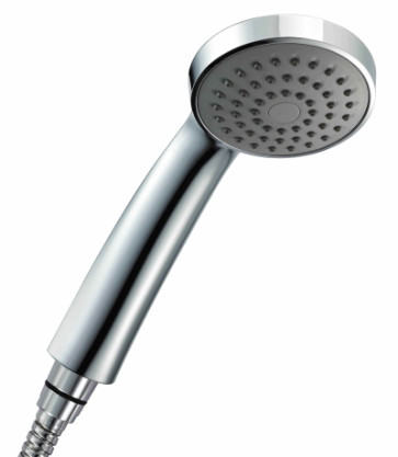 LM0211C Лейка душевая круглая 1-функциональная 80*220мм, хром, блистер LEMARK