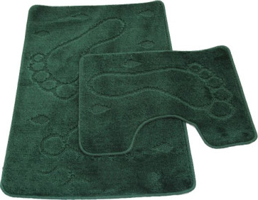 Набор ковриков для ванны 2шт ZALEL 55*90зеленый