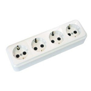 ЭА16-266 розетка с/з 4 ОП Пралеска (Светоприбор) 