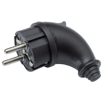 Вилка угловая каучук EKF 2Р+РЕ 1х16А IH44 (Турция)