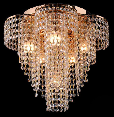 Светильник Хрусталь 1209/6 золото Strotskis