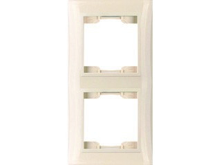 Рамка 2-мест.крем. Violet V01-22-А21-М