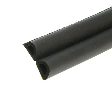 Уплотнитель универс. "KIM TEC" D - профиль, черный, 100 м