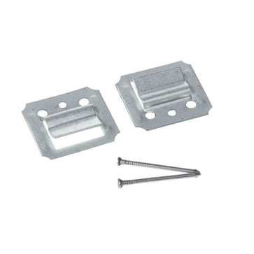 Кляймер №3 оцинкованный с гвоздями, 100шт., Россия// Сибртех 