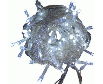 Ecola Гирлянда-бахрома 135LED 4000K 5х0,5м 8 реж 220V IP44 белая