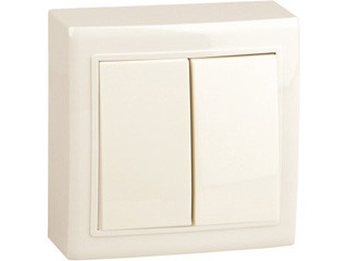 Volsten Выключатель 2-кл крем V01-32-V21-S