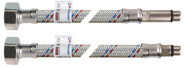 Подводка к смесителю 1,2 м АКВАЛАЙН/AQualine НЕРЖ