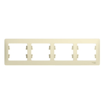 Рамка 4-м горизонт GLOSSA беж
