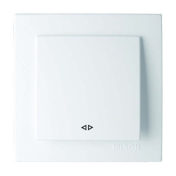 Выкл. бел. с/п 1 кл .перекресный механизм NILSON TOURAN (Thema)