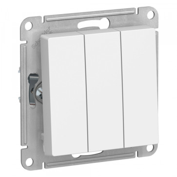 Выключатель 3-кл СП Schneider AtlasDesign 10А IP20 10AX механизм бел SchE ATN000131