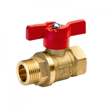 Кран шаровой 1/2' вн/нар ручка бабочка 11б27п1 Стандарт 231 ГАЛЛОП