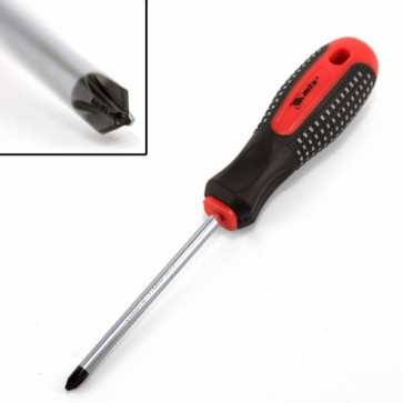 Отвертка Fusion Ph0 х100 мм, CrV, Anti-Slip 3-х комп. рукоятка MATRIX