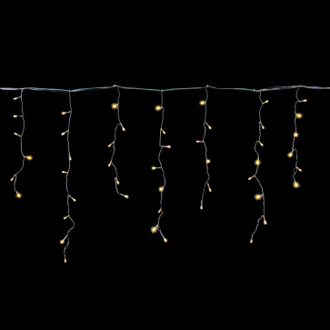 А-056 WW светодиодная гирлянда "Бахрома" 5х0,6м белый /желтый с контроллером