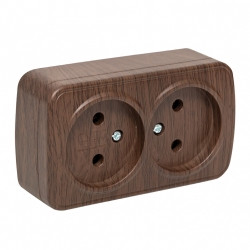 EKF Минск роз, ОУ 2 мест, 10А темное дерево EGR10-102-40