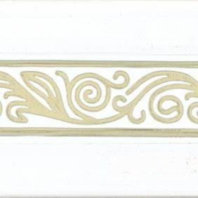 Венеция карниз 3-х рядный 3,6 м, белый гл.золото