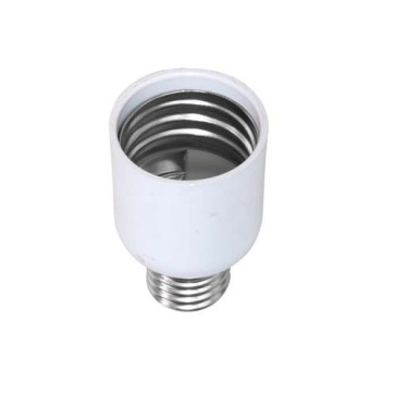 Патрон переходник с цоколя Е27 на Е40 белый Ecola 