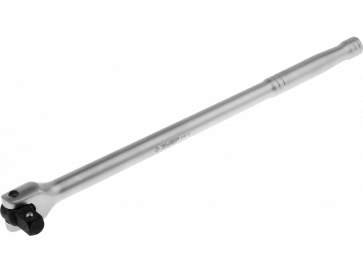 Вороток ЗУБР "МАСТЕР" перекидной для торцовых головок (1/2"), Cr-V, хроматированное покрытие, 380мм