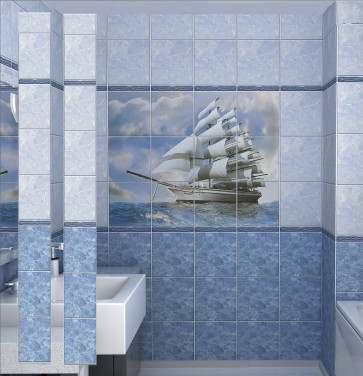 Панель ПВХ 2,7*0,25м Бригантина фон