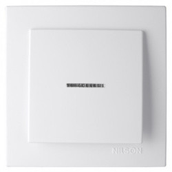 Выкл. бел. с/п 1 кл с подсв,.мех-зм NILSON TOURAN (Thema)