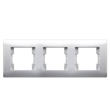 Рамка 3-мест.бел.. Violet V01-21-А31-М