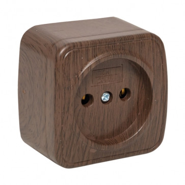 EKF Минск роз, ОУ 1 мест, 10А темное дерево EGR10-022-40