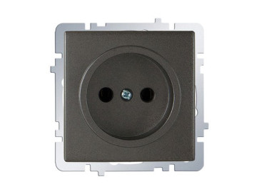 Розетка механизм антрацит с/п 1м б/з NILSON THEME