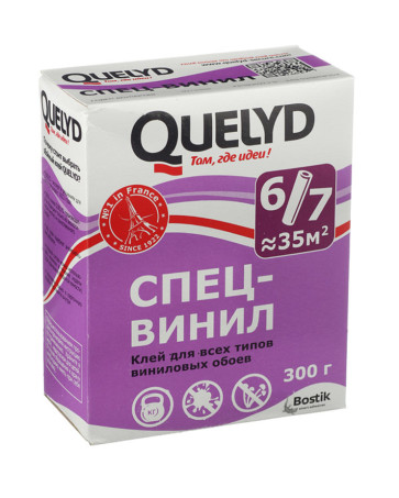 Quelyd Спец-Винил, клей для виниловых обоев, 300гр