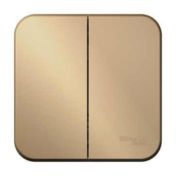 Выключатель 2-кл ОП Blanca 10A IP20 250B SE BLNVA105014 титан