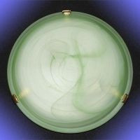 Светильник "Дюна" 1701 Блик-гладкий d300 зеленый/глянец 2*60W E27