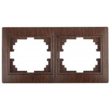 Рамка на 2 поста Plano. венге