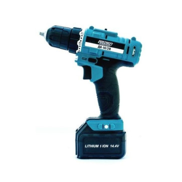 Дрель аккумуляторная ВАРЯГ ДА-14/2Л (14,4В, пат10мм,2 скорости,45Нm, аккум Li-2,0А/ч) кейс, 2 акб 