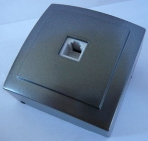 Розетка ТФ серебро NILSON THEME