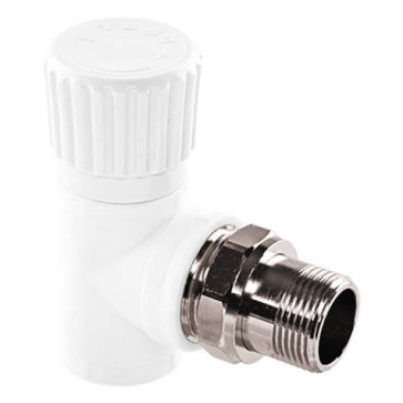 Вентиль д/радиаторов угловой 20х1/2" ТВ белый 030060411 