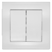 Выключатель 2кл. бел. Бриллиант СП, 10А, 220В (7947403) 