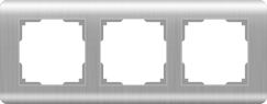 Рамка на 3 поста серебряный WERKEL Stream 