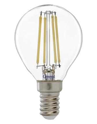 General шар Е27 10Вт 4500К филамент прозр