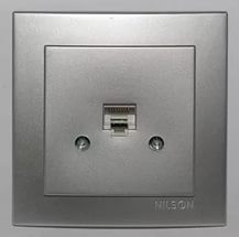 Розетка (комп.) интернет 1-я серебр.