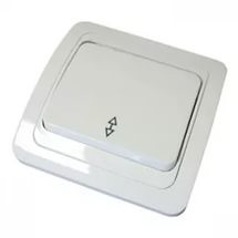 Выкл. с/п 1 кл. белый Валери проход.