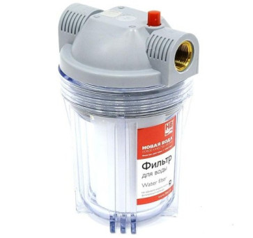 Фильтр магистральный 1/2 для хол. воды прозр. 5"