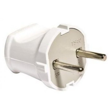 Вилка MAKEL пластик б/з черн, белая